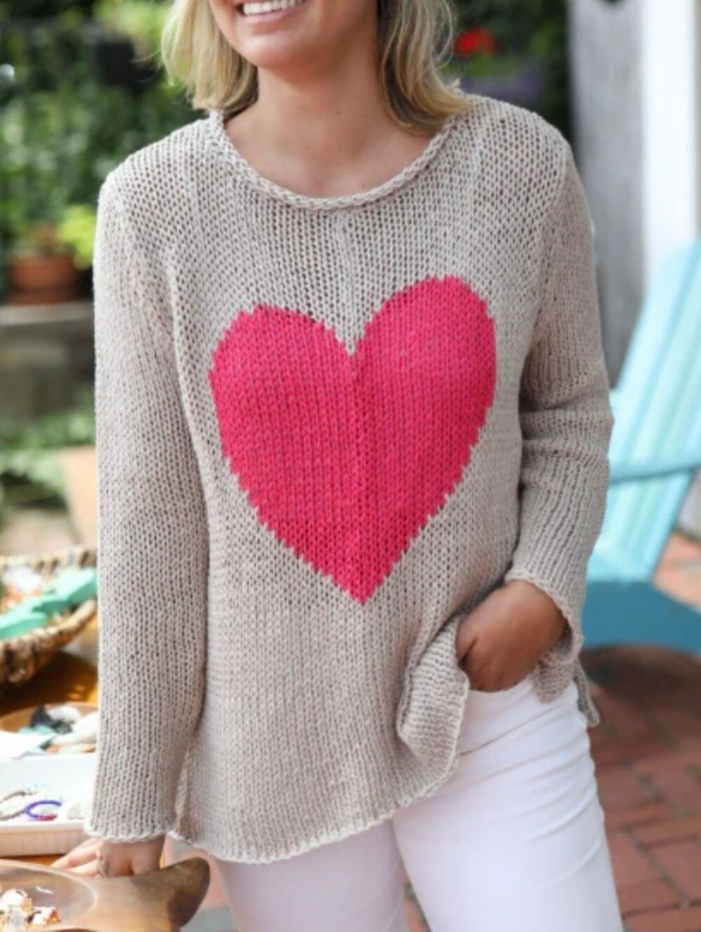 Wooden Ships Knit Cotton Blend Sweater.  Retail Price $148 - Picture 3 of 6
